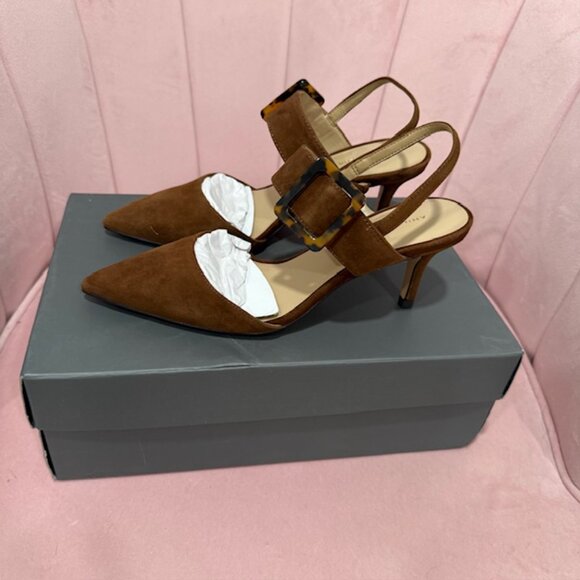 Ann Taylor Theodora Buckle Slingback Pump-Missy - Picture 2 of 3